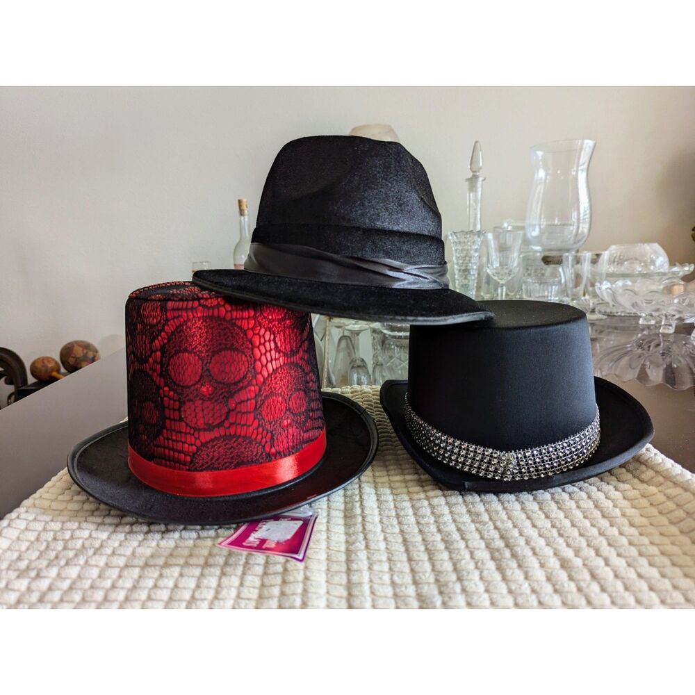 Bundle of 3 Halloween/festive/costume top hats Jacobesen Bauer Pacific